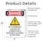 Signmission No Flammable Liquids Danger Sign, Vinyl Decal, 7in W x 10in L, 2PK OS-2PACK-DS-D-710-V-1466 - alternate 2